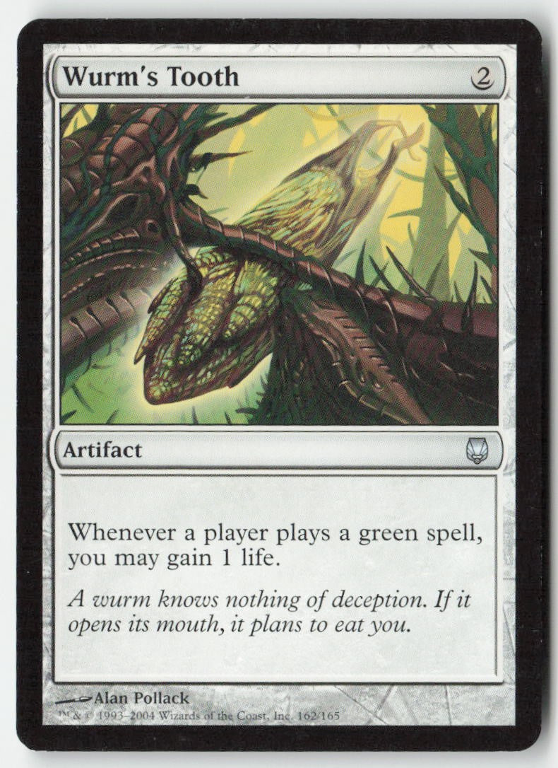 Wurm's Tooth DST 162 Uncommon Moderately Played, Front