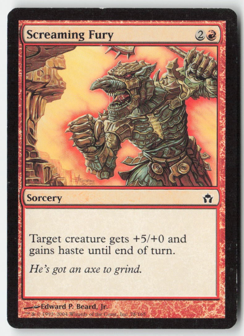 Screaming Fury 5DN 78 Common Moderately Played