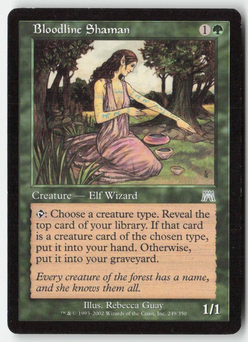 Bloodline Shaman ONS 249 Uncommon Moderately Played, Front