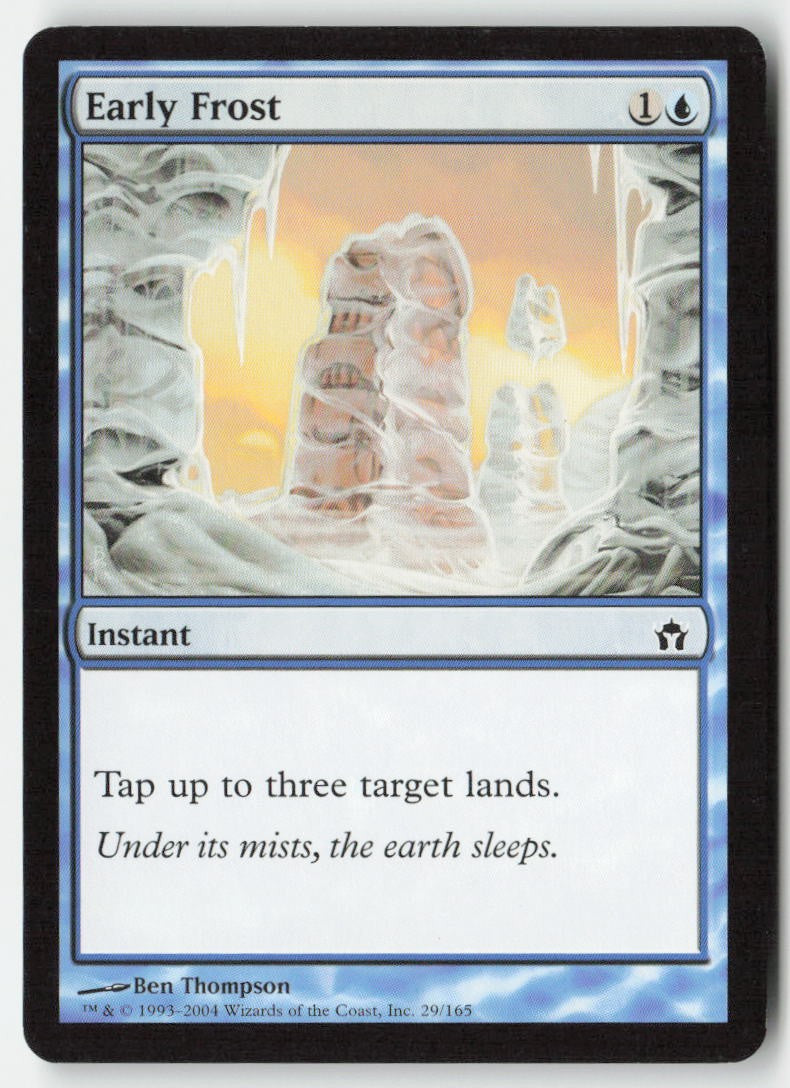 Early Frost 5DN 29 Common Moderately Played, Front
