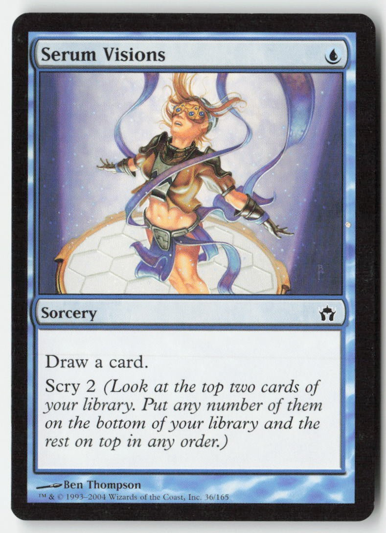 Serum Visions 5DN 36 Common Moderately Played, Front