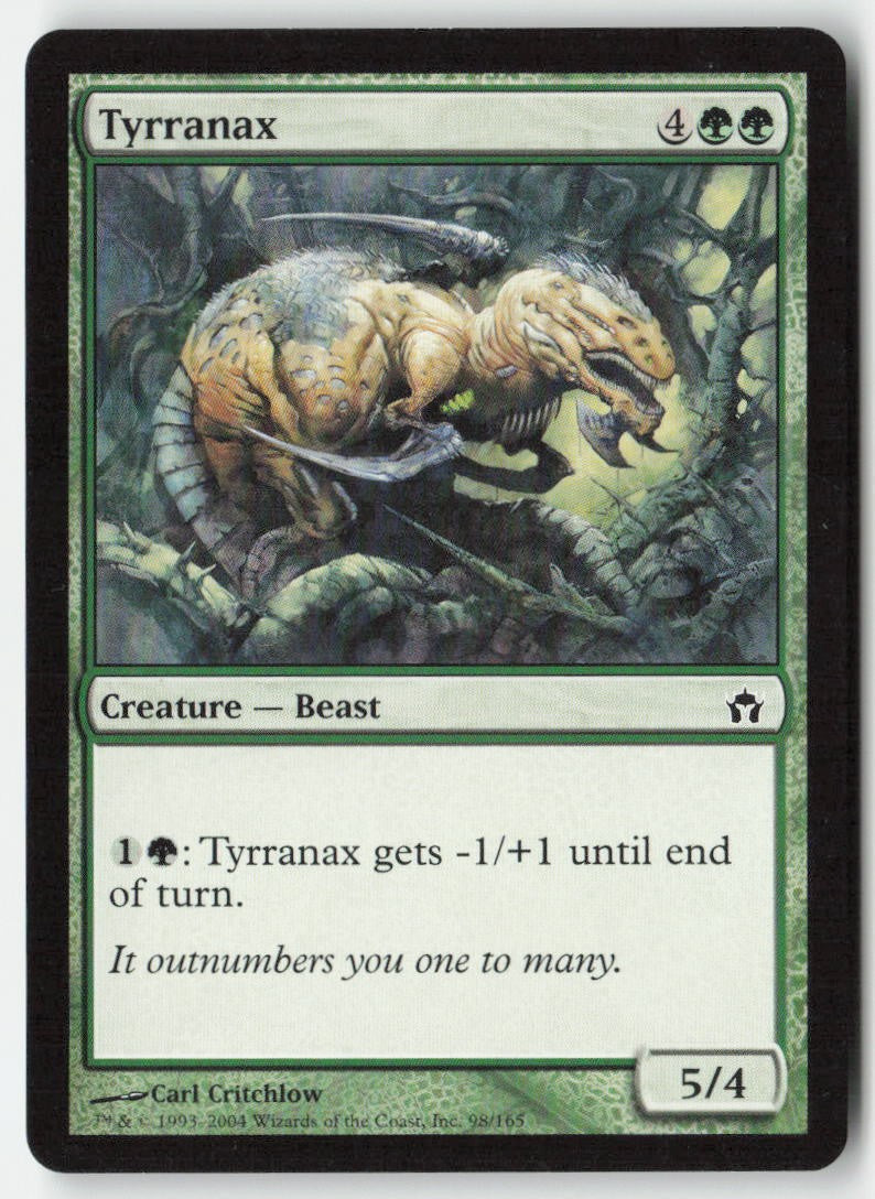 Tyrranax 5DN 98 Common Moderately Played
