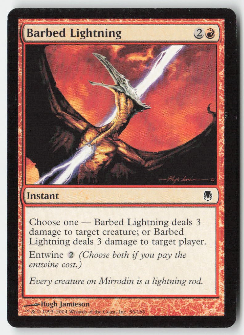 Barbed Lightning DST 55 Common Moderately Played