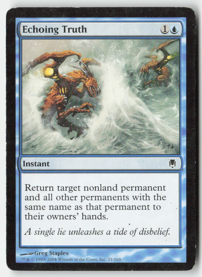 Echoing Truth DST 21 Common Moderately Played, Front