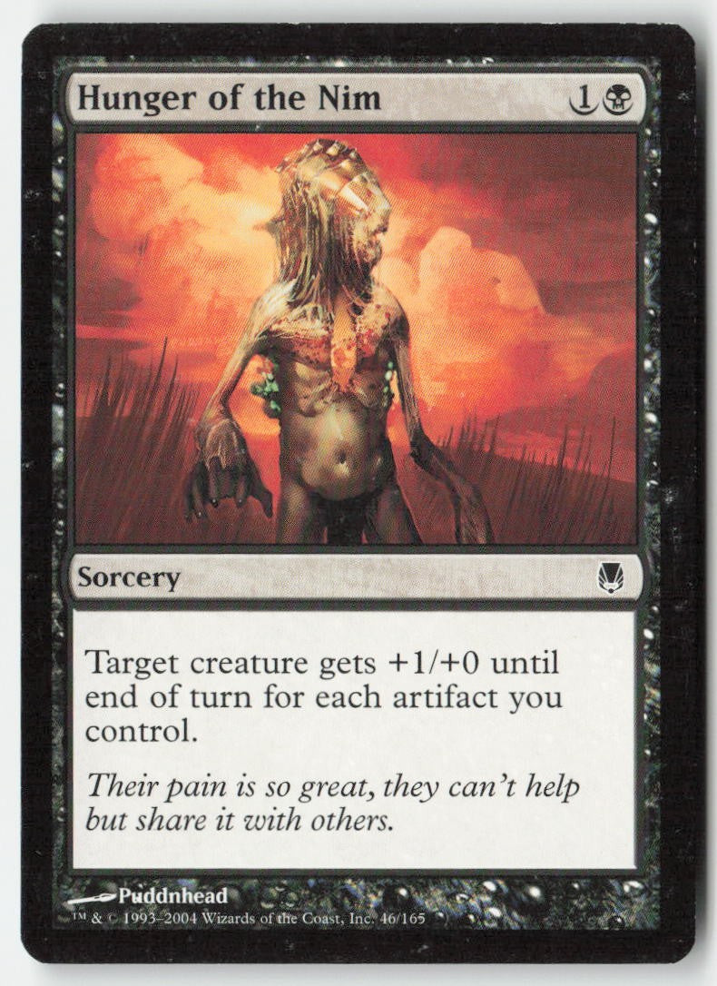 Hunger of the Nim DST 46 Common Moderately Played, Front