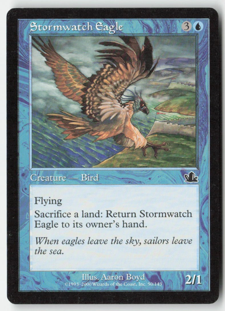 Stormwatch Eagle PCY 50 Common Moderately Played, Front