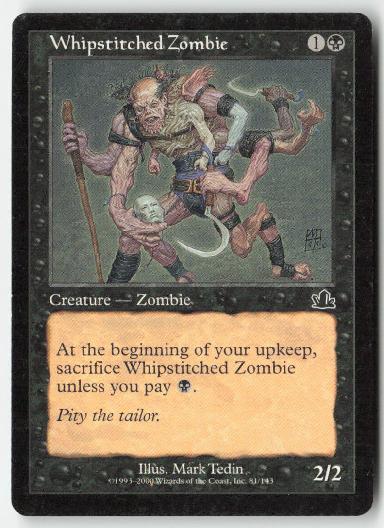 Whipstitched Zombie PCY 81 Common Moderately Played