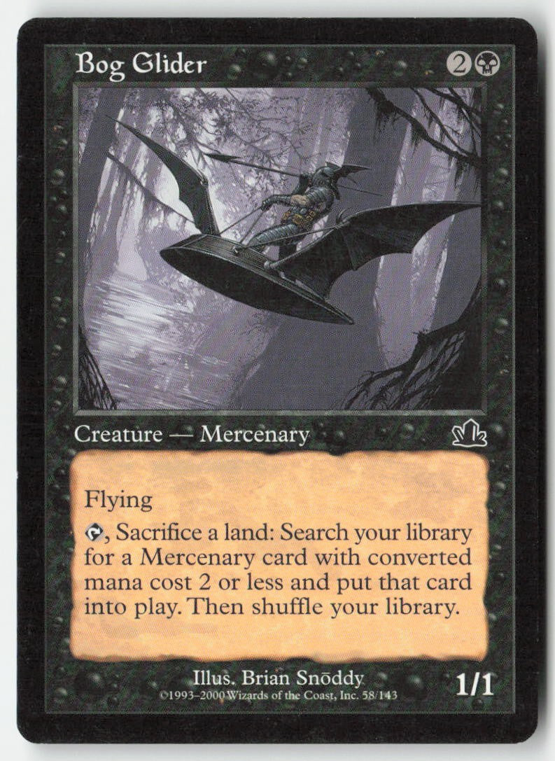 Bog Glider PCY 58 Common Moderately Played