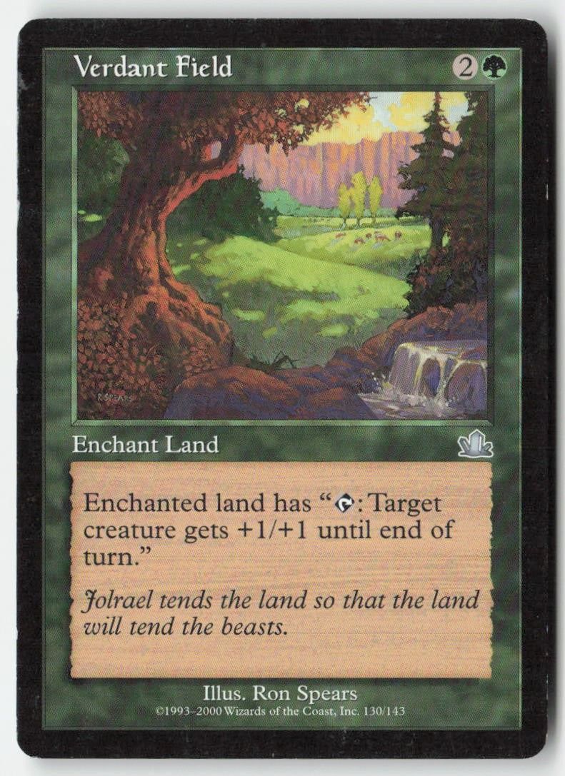 Verdant Field PCY 130 Uncommon Moderately Played, Front