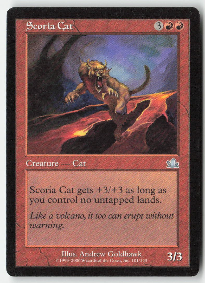 Scoria Cat PCY 101 Uncommon Moderately Played, Front