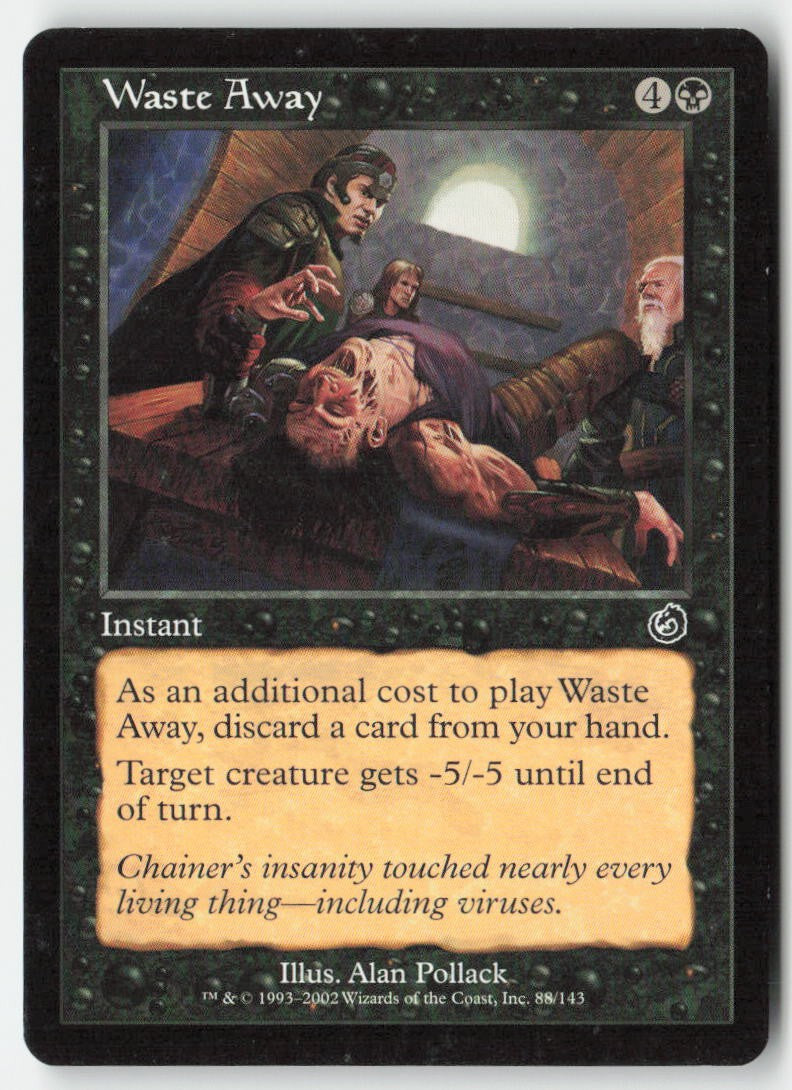 Waste Away TOR 88 Common Moderately Played