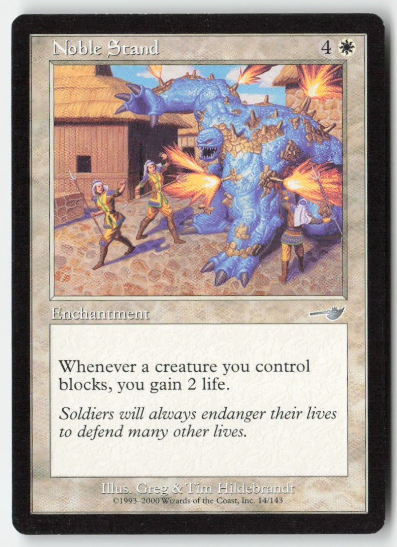 Noble Stand NEM 14 Uncommon Moderately Played
