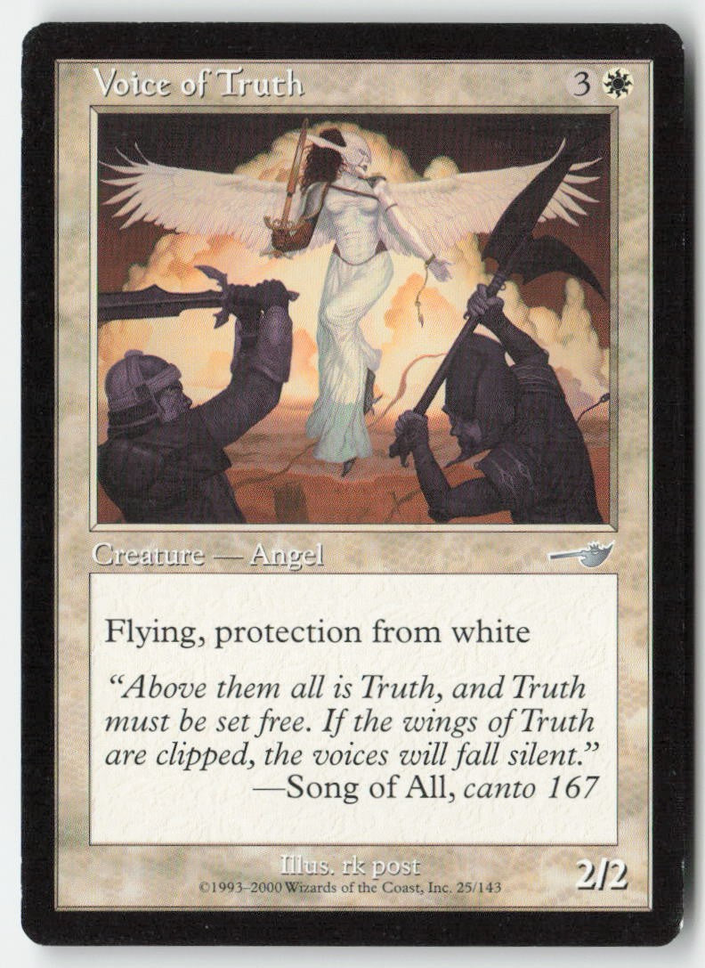 Voice of Truth NEM 25 Uncommon Moderately Played