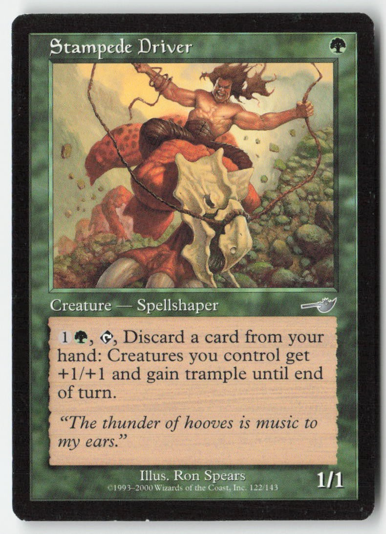 Stampede Driver NEM 122 Uncommon Moderately Played