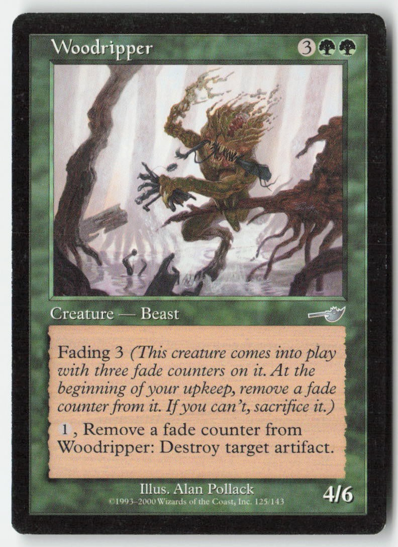 Woodripper NEM 125 Uncommon Moderately Played