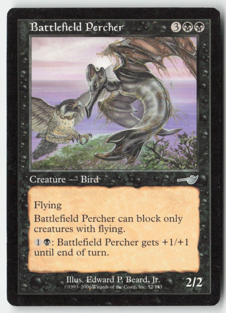 Battlefield Percher NEM 52 Uncommon Moderately Played