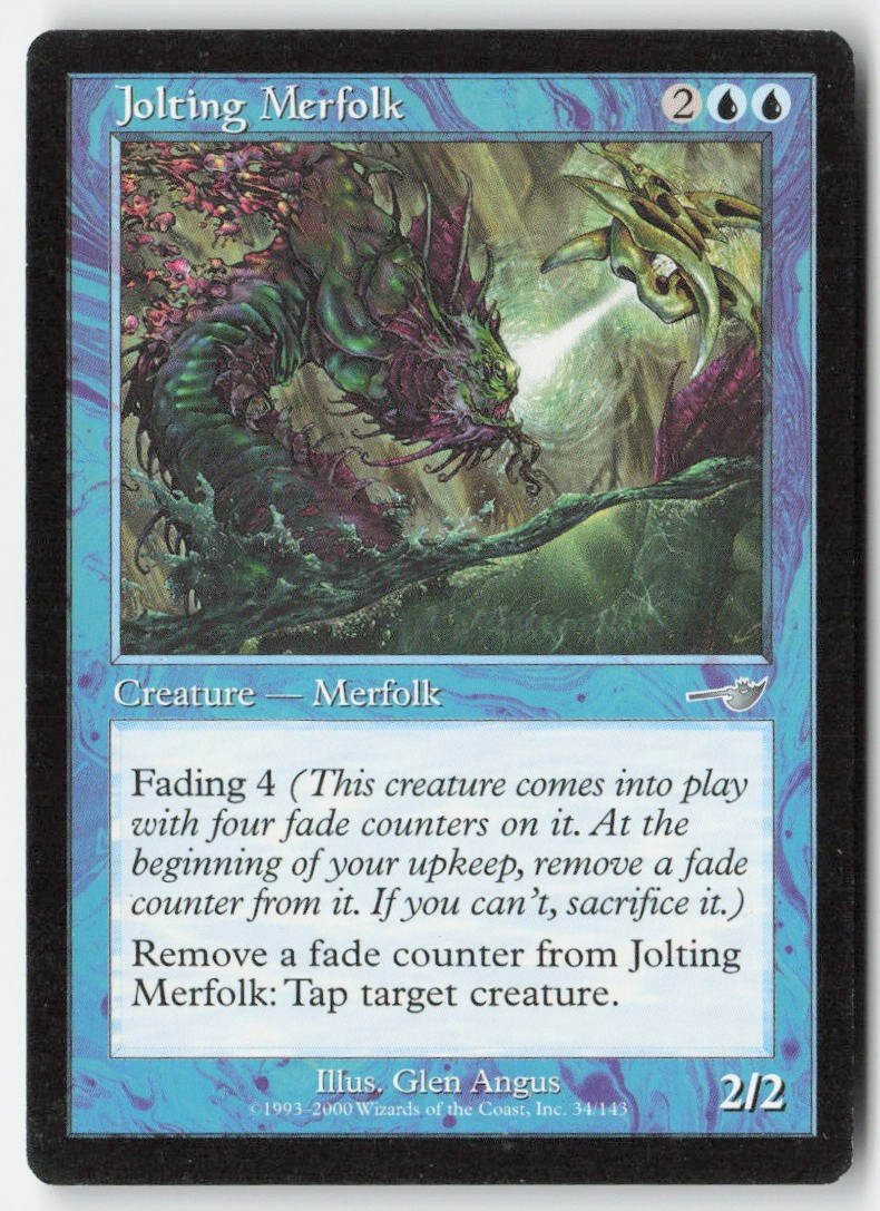 Jolting Merfolk NEM 34 Uncommon Moderately Played