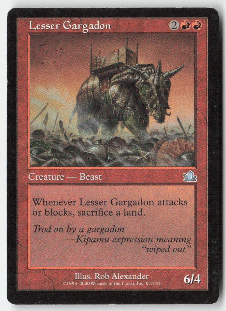 Lesser Gargadon PCY 97 Uncommon Moderately Played