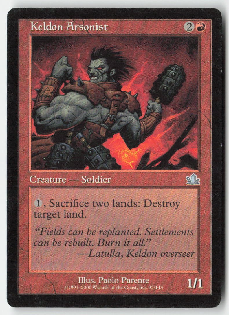 Keldon Arsonist PCY 92 Uncommon Moderately Played