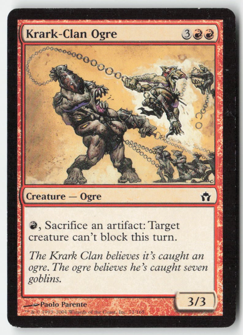 Krark-Clan Ogre 5DN 71 Common Moderately Played