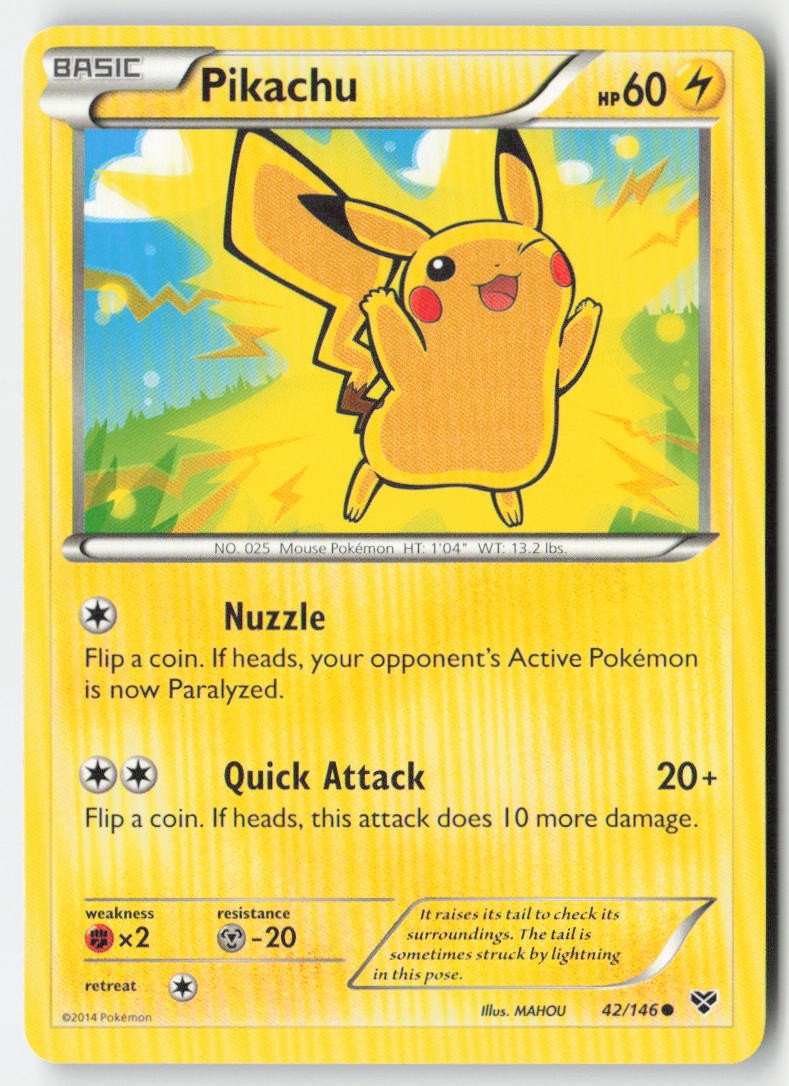 Pikachu 42/146 Regular XY Moderately Played