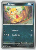 Scraggy 060/91 Regular Paldean Fates Moderately Played