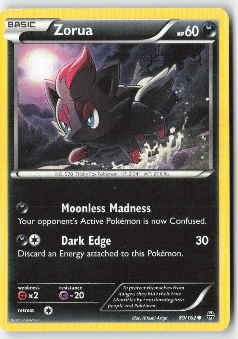 Zorua 89/162 Regular BREAKthrough Moderately Played