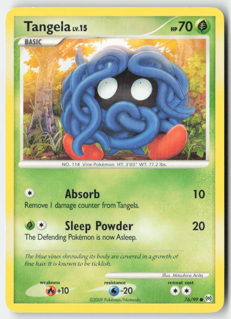 Tangela 76/99 Regular Arceus Moderately Played