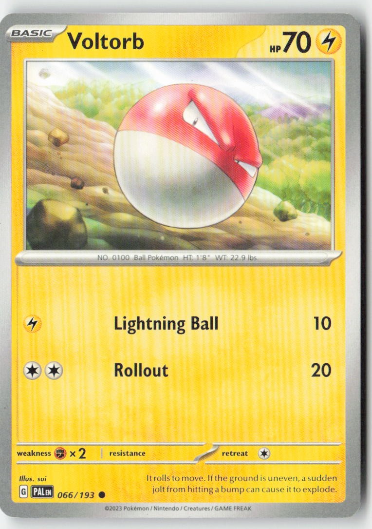 Voltorb 066/193 Regular Paldea Evolved Moderately Played