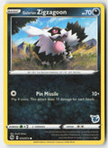 Galarian Zigzagoon (Eevee Stamped) 035/073 Regular Battle Academy 2022 Moderately Played