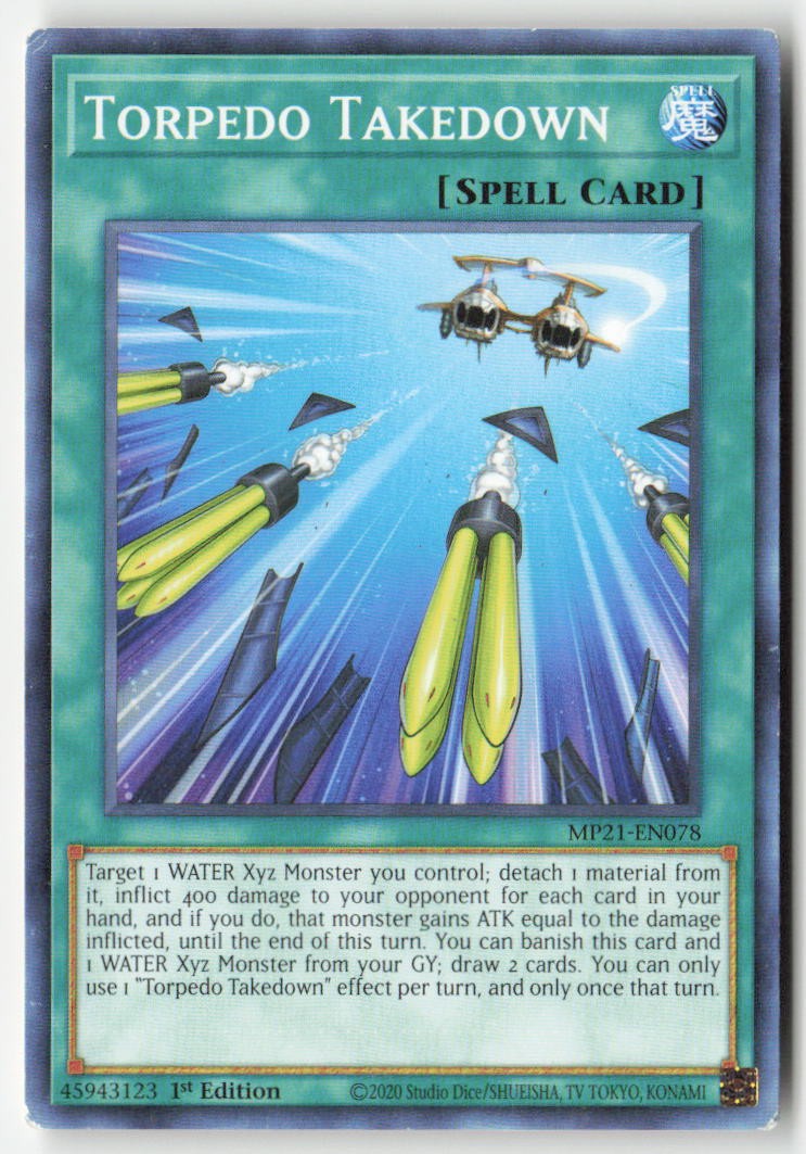 Torpedo Takedown MP21-EN078 1st Edition Common Moderately Played