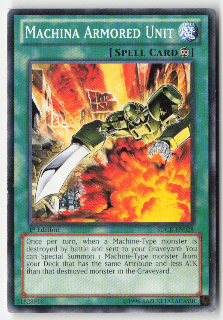 Machina Armored Unit SDCR-EN028 1st Edition Common Moderately Played