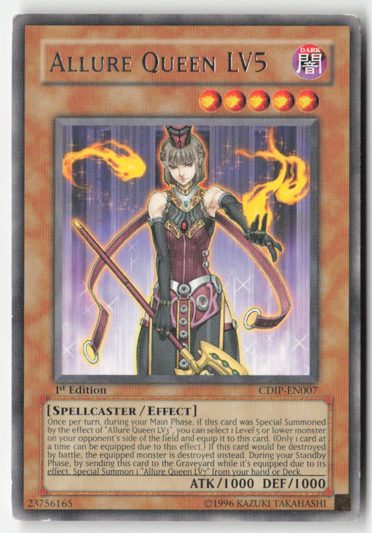 Allure Queen LV5 CDIP-EN007 1st Edition Rare Moderately Played