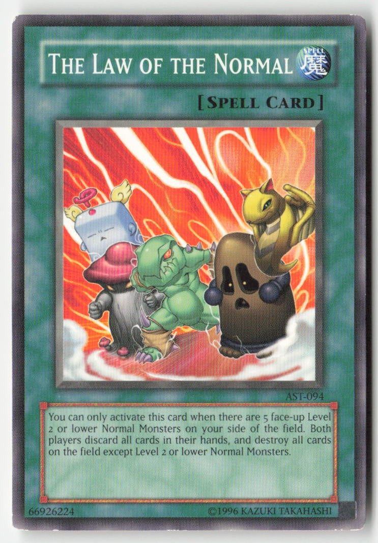 The Law of the Normal AST-094 Unlimited Common Moderately Played