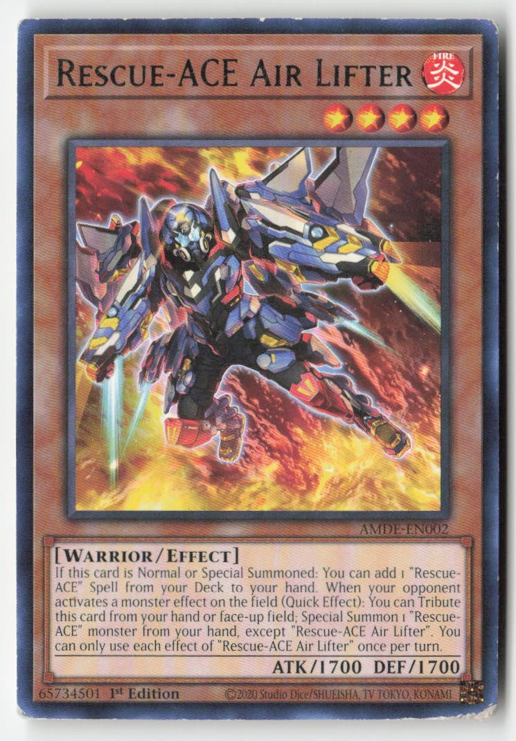 Rescue-ACE Air Lifter AMDE-EN002 1st Edition Rare Heavily Played
