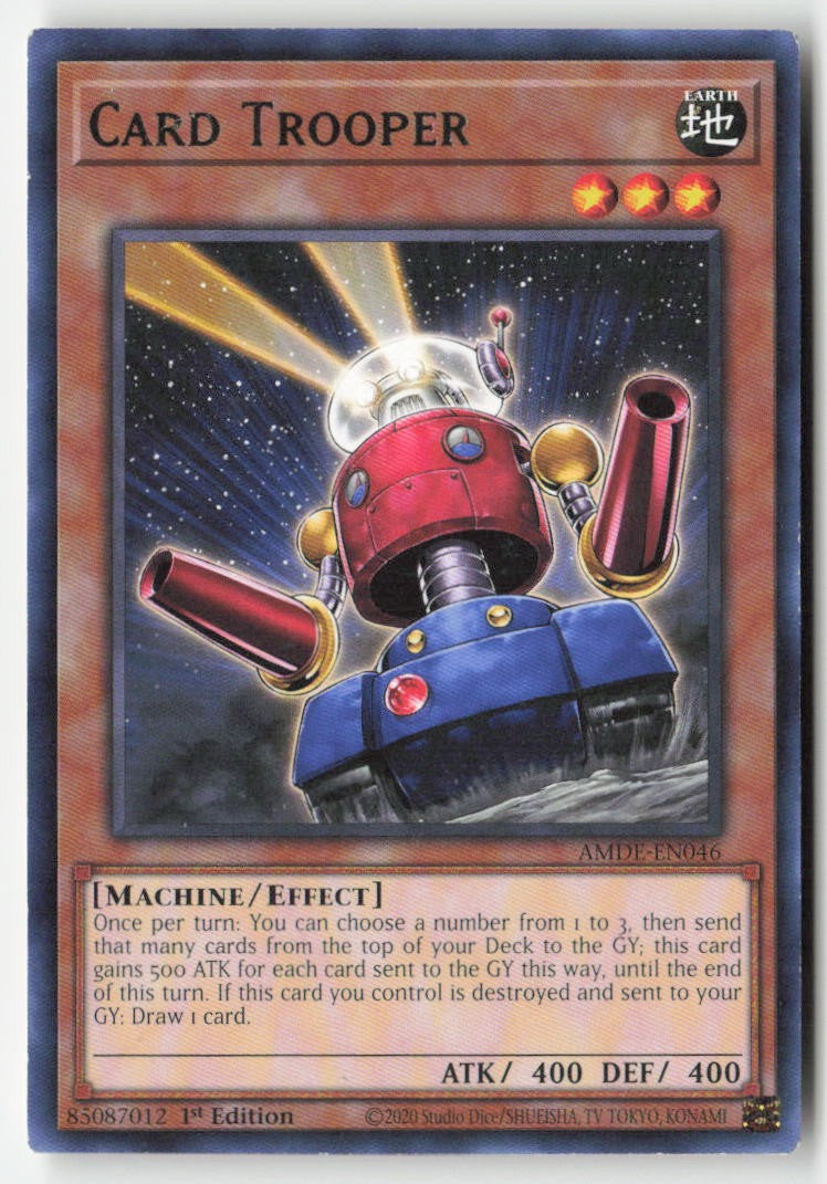 Card Trooper AMDE-EN046 1st Edition Rare Moderately Played