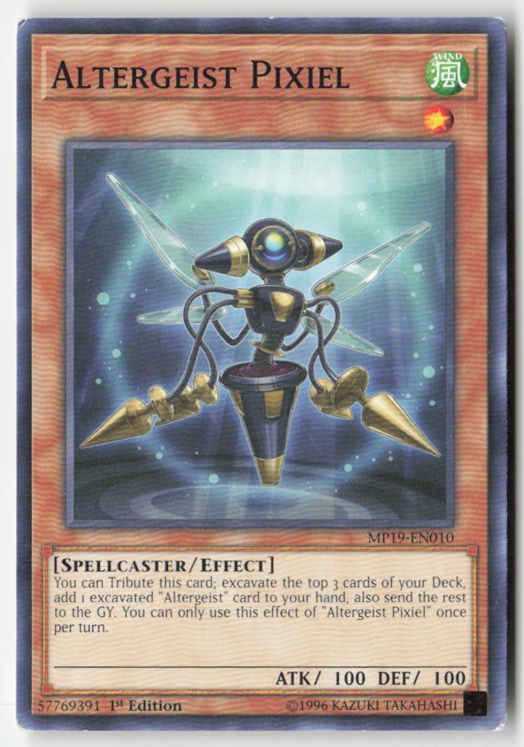 Altergeist Pixiel MP19-EN010 1st Edition Common Moderately Played